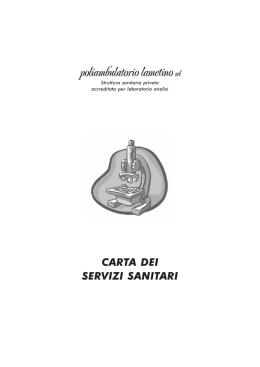 Scarica la Carta dei Servizi &ndash; pdf
