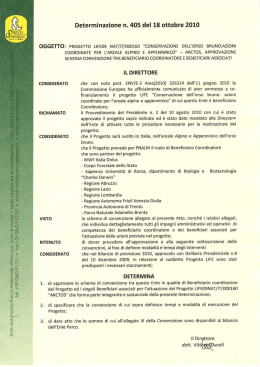 Scarica il documento - Parco Nazionale d`Abruzzo Lazio e Molise