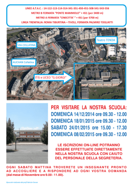 Veduta aerea della scuola