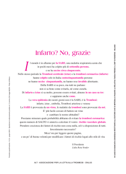 Infarto? No, grazie - Associazione per la Lotta alla Trombosi