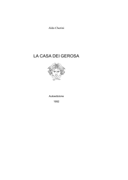 La Casa dei Gerosa - Homepage di Aldo Cherini
