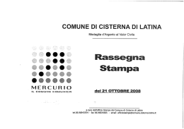 mercu r. io - Comune di Cisterna di Latina