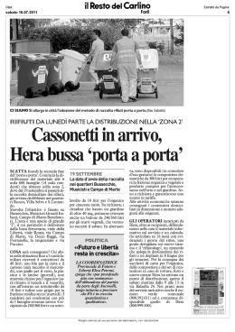 RASSEGNA STAMPA