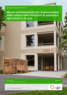 Misure architettoniche per la prevenzione delle cadute nelle