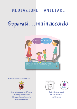 Separati . . . ma in accordo