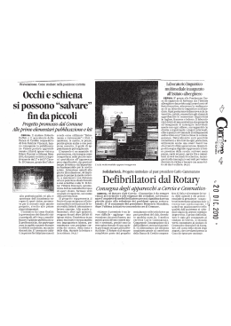 Corriere di Ravenna 20 Dicembre2010 - Rotary Club