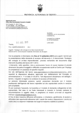 Sostegno allo sviluppo di un`idea imprenditoriale