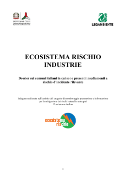 Ecosistema rischio industrie