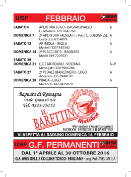 Opuscolo Ciclismo UISP 2016ros