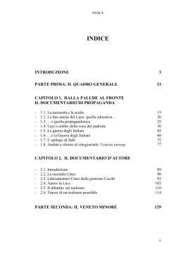 INDICE - Padua@Research - Universit&agrave; degli Studi di Padova