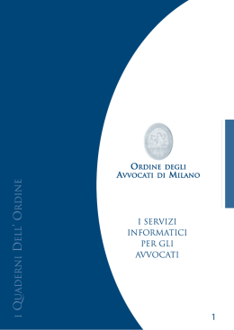 Servizi Informatici Ordine Avvocati