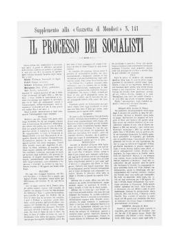 Il processo dei socialisti
