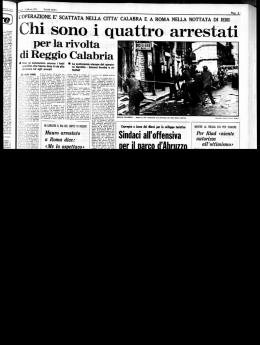 Chi sono i quattro arrestati per la rivolta di Reggio Calabria