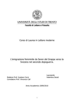 tesi di Valentina