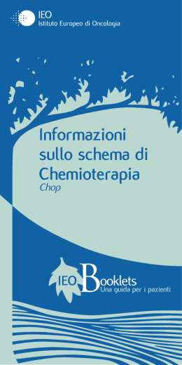 Informazioni sullo schema di chemioterapia (Chop)