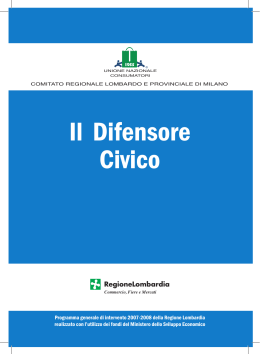 Difensore civico - Unione nazionale consumatori Milano