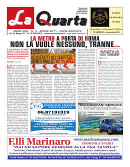 Scarica il numero de La Quarta di Aprile 2011