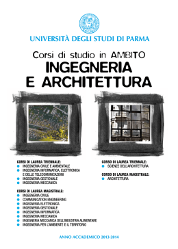 ingegneria e architettura - Universit&agrave; degli Studi di Parma