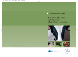 La filiera carne - Istituto Zooprofilattico Sperimentale del Lazio e