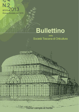 Bullettino 2013 n. 2 - Società Toscana di Orticultura