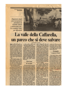 La valle della Caffarella, un parco che si deve salvare, in
