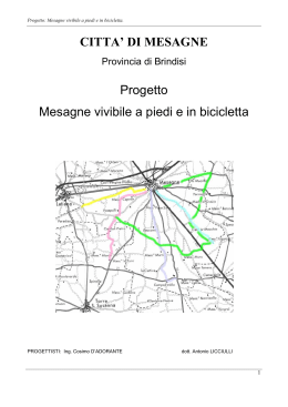 Mesagne vivibile a piedi e in bicicletta