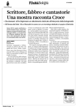 Scrittore, fabbro e cantastorie Una mostra racconta Croce