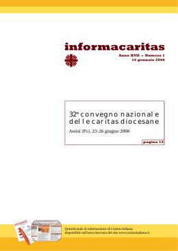 servizio civile - Caritas Italiana