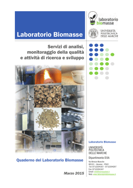 Quaderno LB_050315 - Laboratorio Biomasse