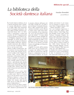 La biblioteca della Società dantesca italiana