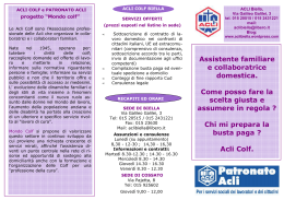 Acli Colf - Brochure - ACLI Biella