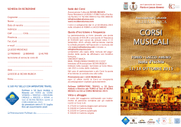 Brochure 2015 - Associazione Culturale Ischia Musica
