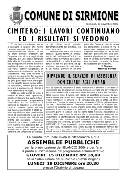 versione completa - Sito Ufficiale del Comune di Sirmione