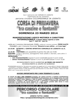volantino - Podismo Lombardo