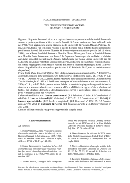 TESI DISCUSSE CON PIERO INNOCENTI