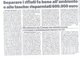 Separare i rifiuti fa bene all`ambiente