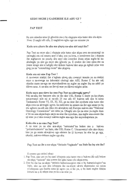 Opuscolo Pap test in igbo