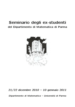 Opuscolo - Dipartimento di Matematica