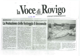 la Protezione civile festeggia il decennale