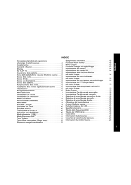 Manuale d`istruzioni