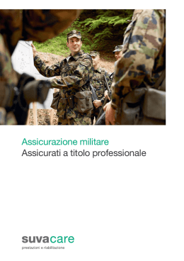 Assicurazione militare Assicurati a titolo professionale