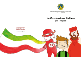 I Fumetto per le scuole sulla COSTITUZIONE Italiana