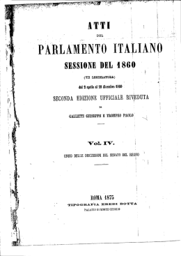 Indice dell`Attivit&agrave; Parlamentare
