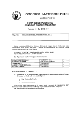 Delibera CdA n 36 - Consorzio Universitario Piceno