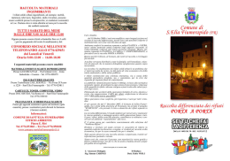 Tutto il materiale pubblicitario sulla raccolta differenziata