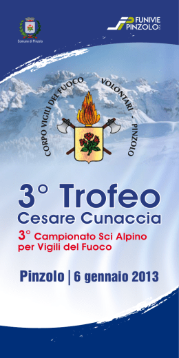 opuscolo Trofeo Cesare Cunaccia