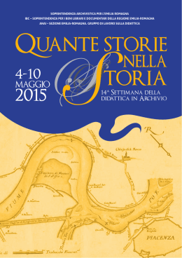 2015_quante_storie_depliant - Archivio di Stato di Modena