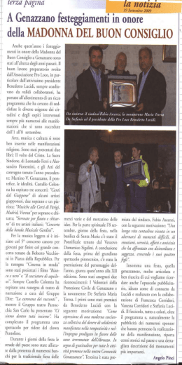 A Genazzano festeggiamenti in onore