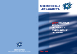 Quarta Relazione attività 2006.2008