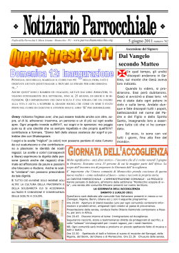 5 giugno 2011 - Parrocchia Santa Maria Assunta Montecchio PU